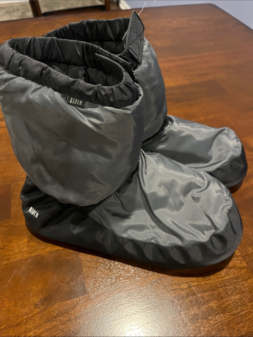 Bloch Gray and Black Women's Slipper Boots